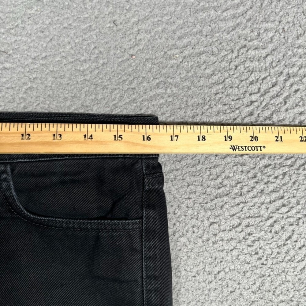 424 on Fairfax Jeans Mens 32x27 Black Slim Straight‎ Denim Casual Preppy Cotton - Picture 5 of 12